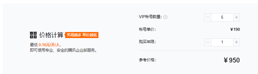 网易企业邮箱多少钱一年(图2) 企业邮箱价格